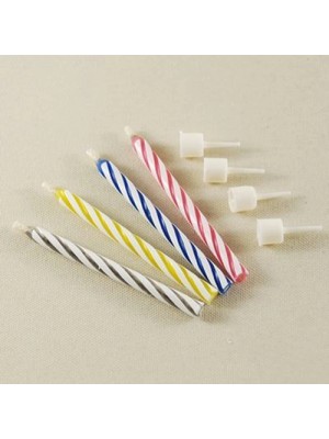 İsmiyle Al Pasta Mumu - Sönmeyen Mum - 10 Adet - Tekrar Yanan Mum