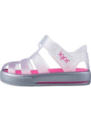 Igor Star Çocuk Pembe Sandalet PVC Malzeme ile Kız Çocuklar İçin Esnek ve Hafif Tasarım