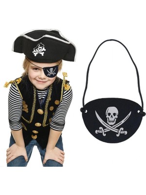 İsmiyle Al Ithal Vinleks Deri Korsan Göz Bandı - Lastikli &amp; Yumuşak