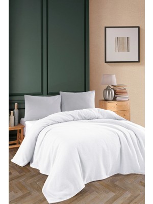 Formeya Renkli Gofret Desen Tek Kişilik Pike Yatak Örtüsü Otel Pike 160x230 cm