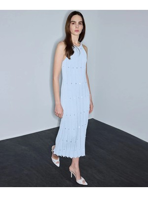 İpekyol İşlemeli ve ajurlu elbise IS1260002371028