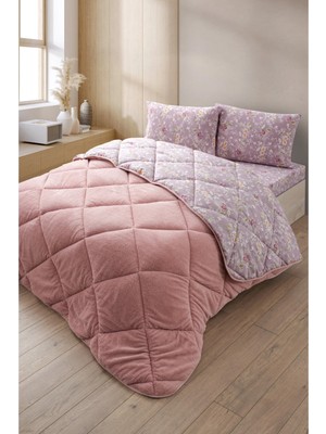 Formeya Nordelle Battal Boy Lüx Wellsoft Yorgan Çift Taraflı - 2 Adet Yastık Kılıflı Yorgan Seti 215x235 cm