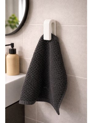 Bit Byte Brick Kendinden Yapışkanlı Dekoratif Havlu Tutucu - Beyaz