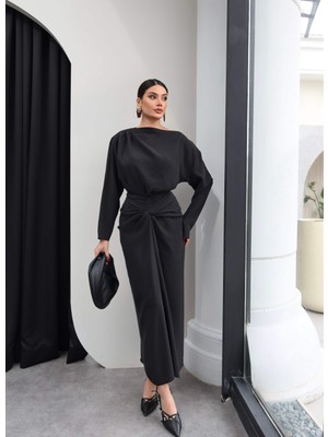 Esra Helvacı Büzgülü Etek Bluz Takım