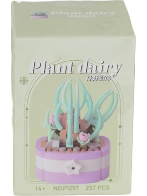 NW NessiWorld P1257 Simülasyon Çiçek Serisi 257 Parça Block Oyuncak