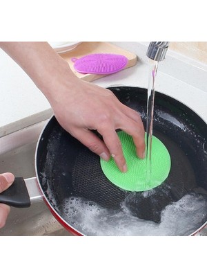 NW NessiWorld Silikon Bulaşık Yıkama Fırçası Tükenmeyen (2 Adet)