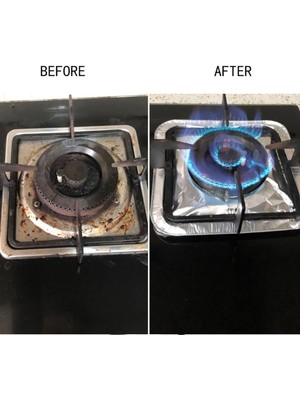 NW NessiWorld Kare Ocak Üstü Yağ Koruyucu Alüminyum Levha 23*23 cm 10 Adet