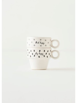 Bella Maison Simple Seramik Espresso 2'li Kahve Fincanı Seti (105 Cc)