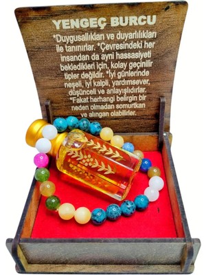 Tasarım Yengeç Burcu Doğal Taş Bileklik ve Kokusu