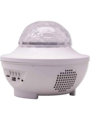 İsmiyle Al Çok Renkli Projektör Lamba Disko Topu Gece Lambası Kablosuz