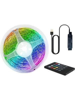 İsmiyle Al Rgb Şerit LED 10 Metre LED Işık Kumanda ile Kontrol Rgb
