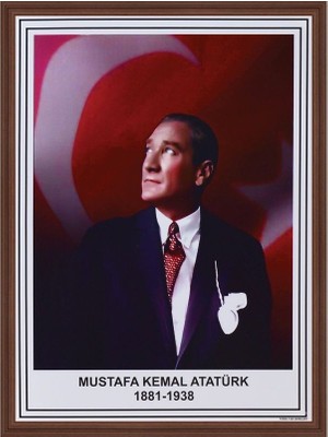 Panda Atatürk Portresi (Mdf Çerçeve) - 35X50CM