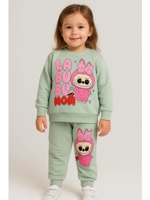 Gül Baby Baskılı Uzun Kollu Kız Çocuk Takım