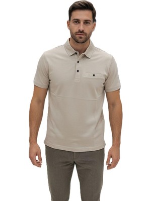 Lacaton Erkek 26-7015 Normal Beden  Polo Yaka Flota Cepli T-Shit