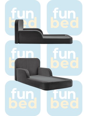 Funbed Katlanır Çocuk Yatağı ve Oyun Alanı | Tamamen Sünger | Tek & Çift Kişilik