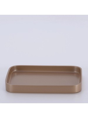 Selim Victoria Dikdörtgen Tepsi Küçük Vizon