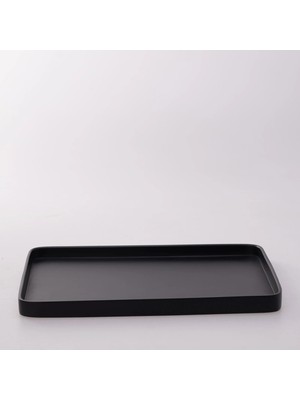 Selim Victoria Dikdörtgen Tepsi Büyük Siyah