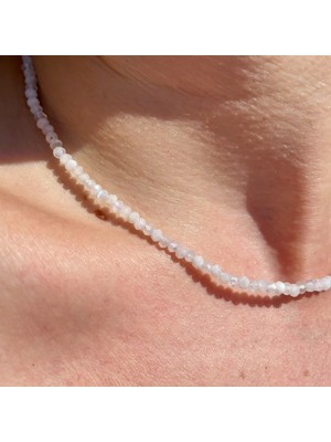 Doğaltaş Ay Taşı Kolye