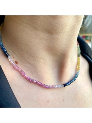 Doğaltaş Safir Kolye