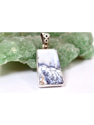 Doğaltaş Akik Gümüş Kolye