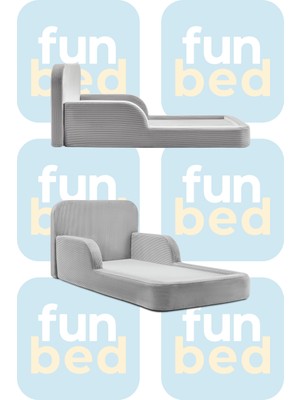 Funbed Katlanır Çocuk Yatağı ve Oyun Alanı | Tamamen Sünger | Tek & Çift Kişilik