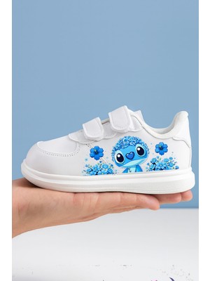 Aqua Kids Maviçiçekli Spor Ayakabı Sneakers