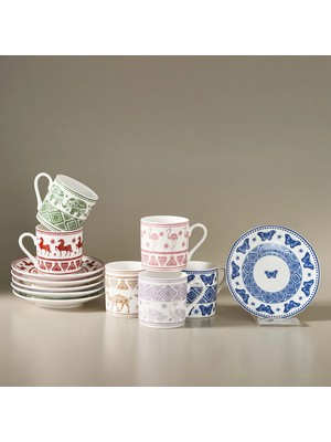 Karaca Teri 6 Kişilik Kahve Fincanı 90 ml