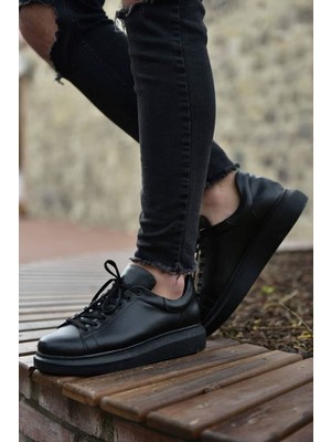 12 Chekich Chekich CH257 St Erkek Ayakkabı Siyah Düz Tabanlı Rahat Kullanım İçin Tasarlandı