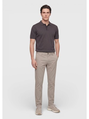 Ramsey Vizon Düz Dokuma Regular Fit Casual Pamuk Karışımlı Pantolon