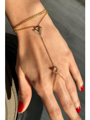 Spossy Silver Jewelry Üçgen Şahmeran