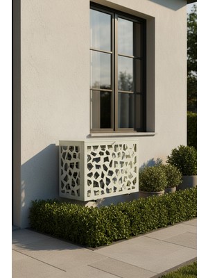Liccia Klima Motoru/Dış Ünite Gizleme/Koruma Kafesi S 9000 BTU - 18000 BTU 98x50x70(H) Stone