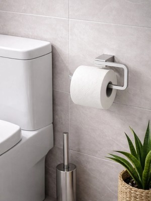 FUALORA Banyo Aksesuarı Kapaksız Wc Kağıtlık 304 Paslanmaz Çelik