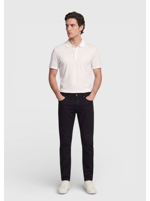 Ramsey Siyah Düz Dokuma Regular Fit Casual %100 Pamuk Pantolon