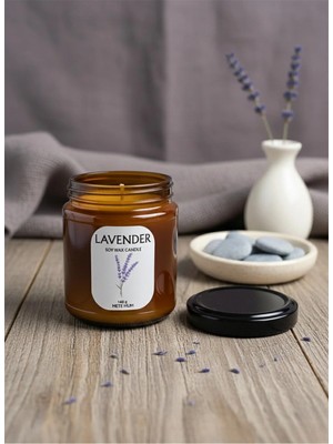 Mete Mum El Yapımı Soya Wax Lavender Mum 140 gr