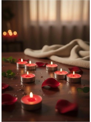 Mete Mum Aromalı Tealight Mum 8’li Set – Uzun Süreli Yanma, Dekoratif ve Ortam Kokulu Mum