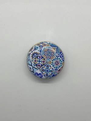 Mete Mum Mandala Serisi Teneke Mum 100 gr - Kavun Kokulu