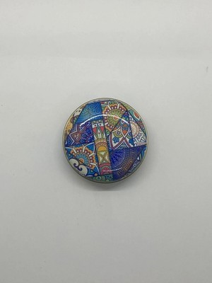 Mete Mum Mandala Serisi Teneke Mum 100 gr - Frambuaz Kokulu
