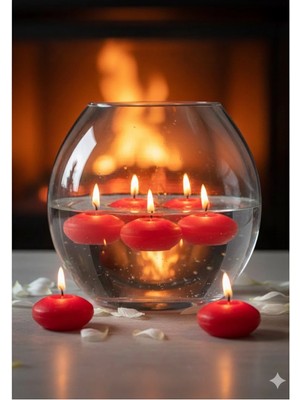 Mete Mum 12'li Yüzen Mum