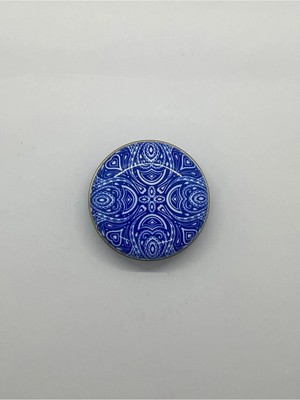 Mete Mum Mandala Serisi Teneke Mum 100 gr - Gül Kokulu