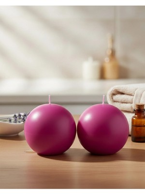 Mete Mum 2'li Set Yeni Seri Top Mum Koleksiyonu - Kokusuz, Canlı Renkler