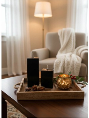 Mete Mum 2'li Kütük Mum