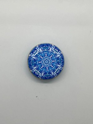 Mete Mum Mandala Serisi Teneke Mum 100 gr - Vanilya Kokulu