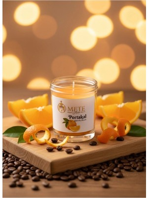 Mete Mum Portakal Aromalı Bardak Mum
