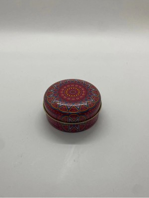Mete Mum Mandala Serisi Teneke Mum 100 gr - Frambuaz Kokulu