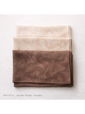 Solenia Ayrobin Pamuklu Tesettür Şal 3'lü Set