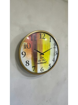 Renklime Metal Duvar Saati 60 cm Model 5