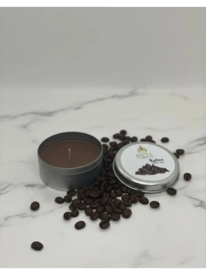 Mete Mum Kahve Aromalı Teneke Mum