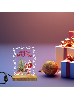 Renklime Masa Üstü Işıklı Yılbaşı Temalı Hediye 9