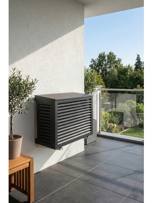 Liccia Klima Motoru/Dış Ünite Gizleme/Koruma Kafesi XL 120x62x150(H) Açılı Condor