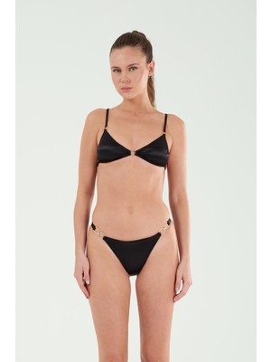 Louren B21033 Saten Üçgen Bikini Takım